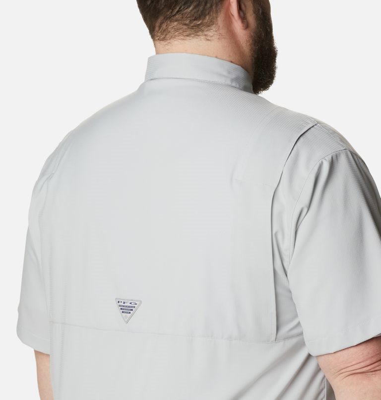 Men's Columbia PFG Tamiami II Short Sleeve Shirts Light Grey | Plus Size CA-I3L16